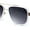 Gold White - Smoke, variant on Mens Luxury Double Rim Fashion Racer Rectangle Sunglasses Silver Black - Black