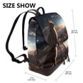 thumbnail image 2 of Easygdp Pyramid Desert Cat Mochila de Cuero para Mujeres, Bolso de Hombro, Bolsos de Mano de Moda para Trabajo y Viajes, 2 of 4