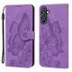 thumbnail image 1 of Funda de PU con relieve para Samsung Galaxy A55 5G, color morado, 1 of 5