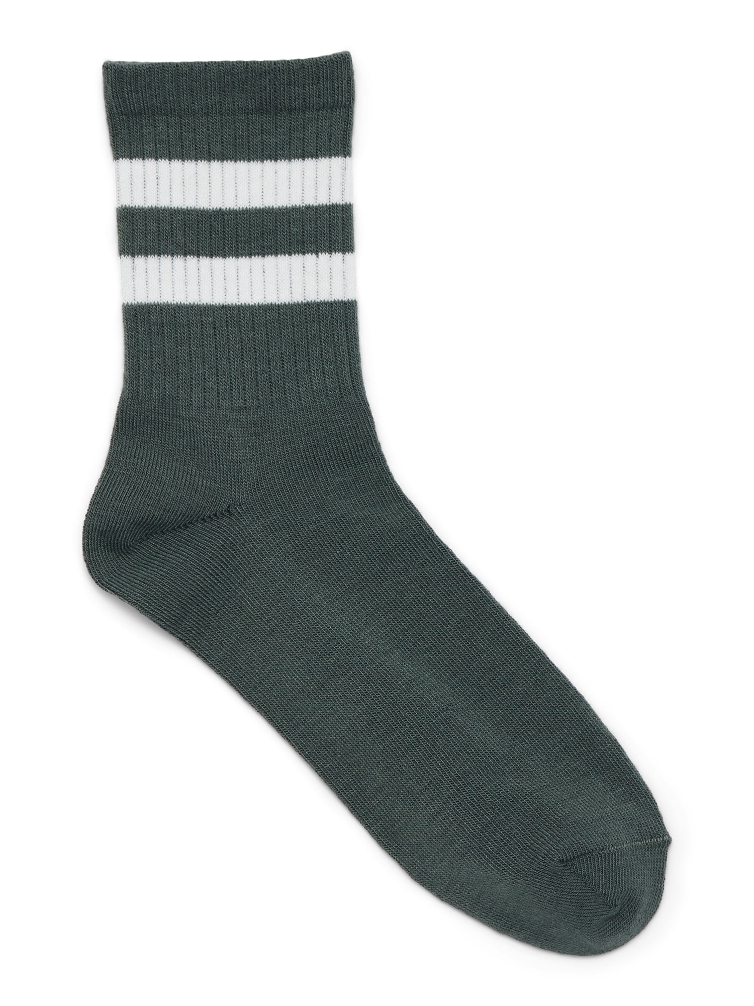 No Boundaries Women's Embroidered Scallop Edge Mid-Crew Socks, 6-Pack, Size 4-10