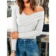 thumbnail image 2 of TRKIYQC Camisa de Manga Larga para Mujer, Tops con Hombros Descubiertos de Color sólido, Jersey Informal para Ropa estética de Calle de Club de otoño TRKIYQC moda, 2 of 7