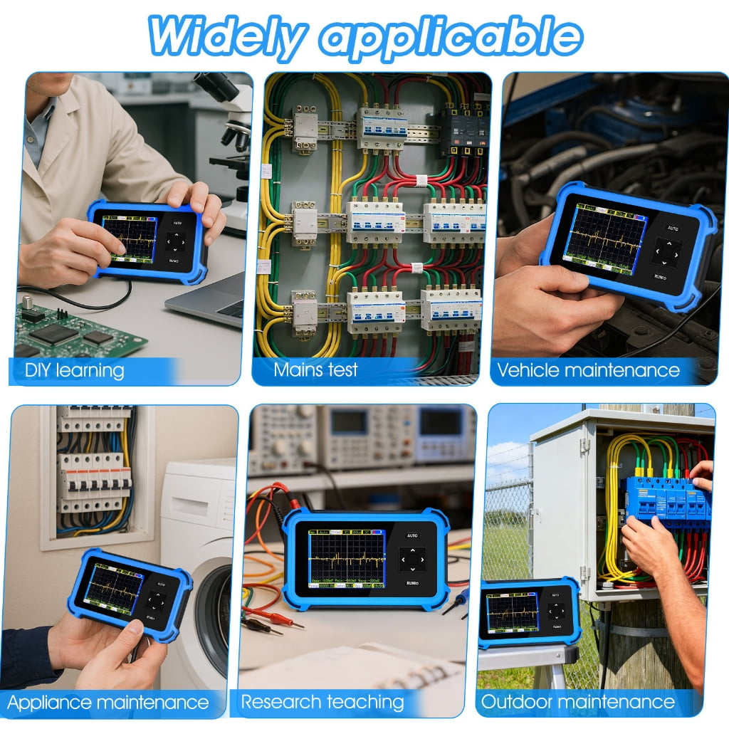 Digital Handheld Oscilloscope 1MHz to 930MHz Frequency Ranges 1MHz Bandwidth