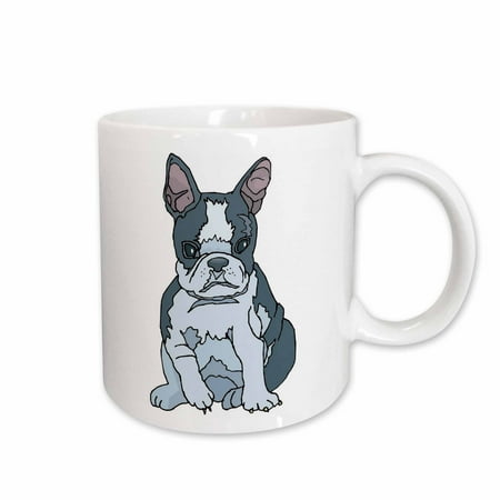 

3dRose Cute and Cuddly Canine French Bulldog Pup Ceramic Mug 11-ounce