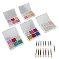 thumbnail image 2 of Polvo Para Decoración De Uñas, Efecto Espejo Metálico, 6 Colores, 5 Piezas, Decoración De Uñas DIY, Brillo Duradero, Polvo De Uñas De Color Rico Con 15 Barras De Sombra De, 2 of 7