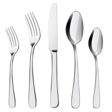 

Silverware Set 20 Pieces Stainless Steel Flatware Set Service For 4