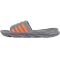 thumbnail image 5 of ABSOLUTE FOOTWEAR Mens Easy Slip On Summer Holiday Beach Pool Slider Mule Sandals Flip Flops - Grey - US 10, 5 of 7