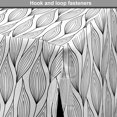 thumbnail image 4 of Leaves Dog Crate Cover, Monochromatic Sketch Drawing of Symmetric Wavy and Leafy Branches Image, Easy to Use Pet Kennel Cover Small Dogs Puppies Kittens, 7 Sizes, Charcoal Grey and White, by Ambesonne, 4 of 6