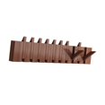 thumbnail image 2 of Rongfmy Wall Mounted Coat Rack, Flip Down Wall Hook Rack, Decorative, Entryway Coat Rack walnut 10 key, 2 of 9