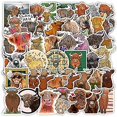 thumbnail image 1 of Pegatinas YONGSHENG Etiqueta Engomada de la vaca de las Tierras Altas 50 piezas Impermeables, 1 of 5
