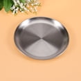 thumbnail image 2 of FONDOTIN Plaque Ronde en Acier Inoxydable Style Coréen Forme Simple Design 1 Ensemble, 2 of 5