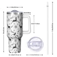 thumbnail image 2 of Christmas 40oz Tumbler– Stainless Steel Insulated Tumbler with Handle and Straw, Large Capacity Travel Cup for Hot & Cold Drinks, 2 of 7