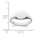 thumbnail image 2 of White Sterling Silver Ring Band Signet, 2 of 2
