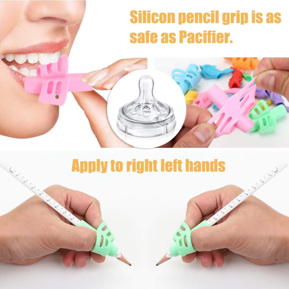 Adults The Old with Hands Tremor 9PCS Premium Upgrade Pencil Grips for Kids Ritchoi Antislip Ergonomic Pencil Grip Handwriting Finger Posture Correction for Righties or Lefties