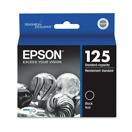 Epson 125 Standard-capacity Black Ink Cartridge (Best E Cigarettes With Refillable Cartridges)