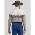 thumbnail image 2 of Wrangler Men's Checotah White Aztec Printed Snap Down Shirt 112344420, 2 of 3