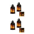 thumbnail image 4 of kurtrusly 2pcs Portable Hanging Candle Light Indoor Decoration Desktop Decorative Lantern black*2PCS 2Set, 4 of 6