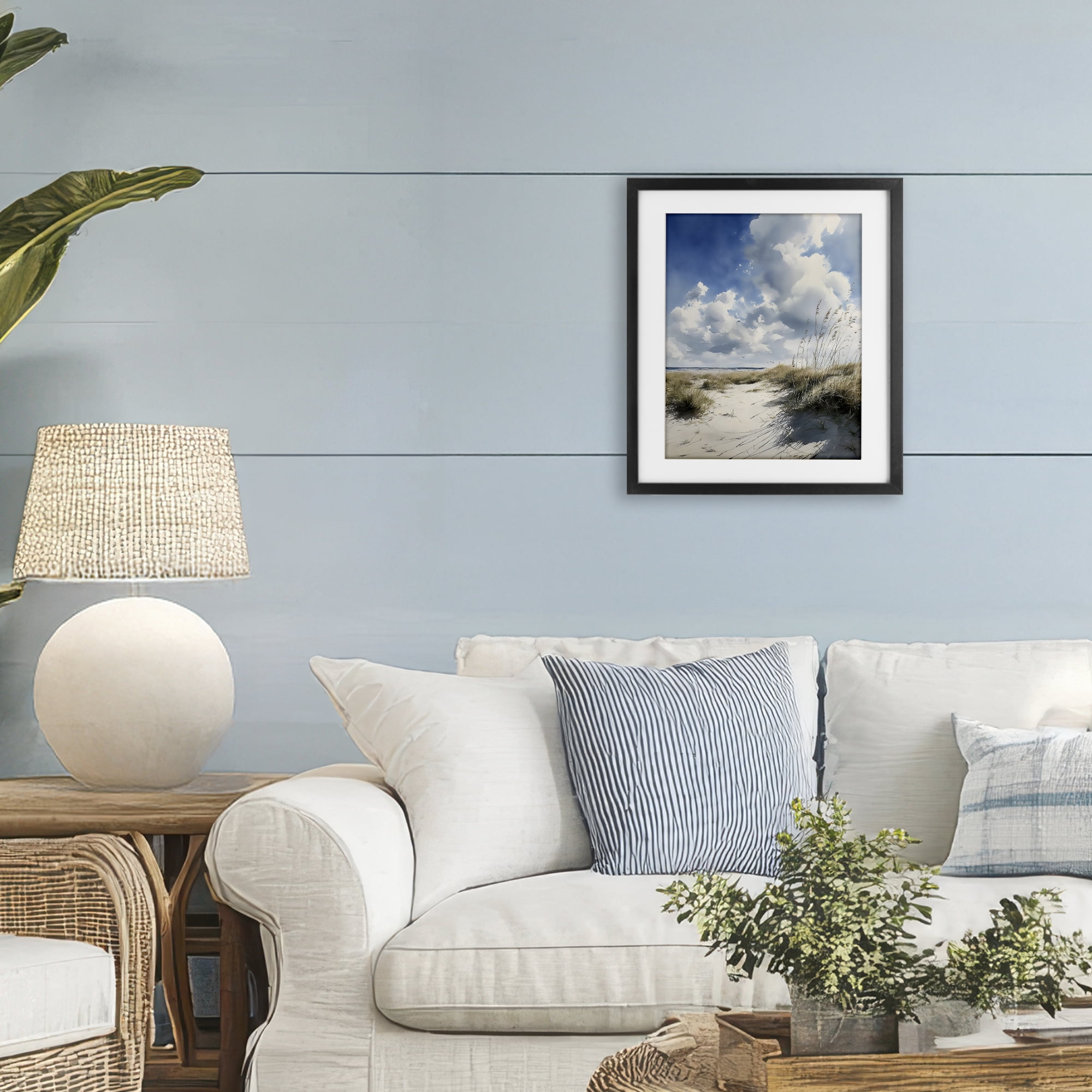Stupell Industries Dunes In The Sunshine Black Framed Print Under Glass, design by Franklyn Gregory
