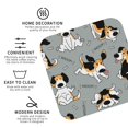thumbnail image 3 of Yiaed Funny Beagle Active Dog Print Leather Coasters for Drinks - Cup Coasters Coffee Table Kitchen Table Bar, Home & Office Gifts Handmade Drink Coasters-Square, 3 of 6