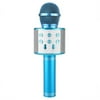 Andoer Wireless Microphone Karaoke Speaker KTV Player Singing Recorder Handheld Microphone Blue