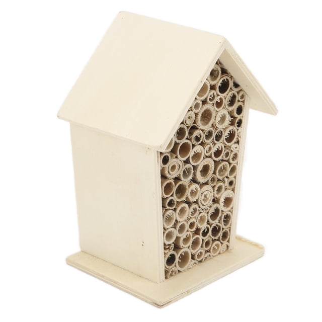 Wooden Bee House, Durable Bee Box Nests For Garden For Outdoor