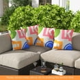 thumbnail image 4 of Costway 4 PCS Square Throw Pillows Removable & Washable Velvet Pillow 18"x18" Pink, 4 of 9