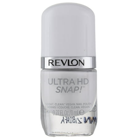 Revlon Ultra HD Snap Nail Colors, Natural Rich Glossy Nail Polish, 100% Vegan Formula, No Base and Top Coat Needed, 001 Early Bird, 0.27 fl. Oz. (Pack of 4)