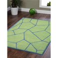 thumbnail image 1 of Get My Rugs K00692T1303A16 8 ft. x 11 ft. Hand Tufted Wool Area Rug, Contemporary - Green Blue, 1 of 1