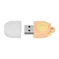 thumbnail image 4 of Mini unidad flash USB 2.0 con forma de oreja de gato, regalo innovador, diseño de dibujos animados, para PC, portátil, color naranja y amarillo, 64 GB, 4 of 14