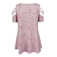thumbnail image 4 of ZJXFGS Going Out Tops Professional Blouses for Women Y2K Shirts for Women Womens Blouses T Shirts Women Women'S Shirts Fall Shirts Trendy Tops for Women 2025 Pink S, 4 of 5
