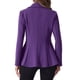 thumbnail image 3 of BLAZER GÓTICO PEPLUM DE CUELLO CAÍDO PARA MUJERES, ABIERTO EN FRONTAL, HEM BAJO ALTO, TAMAÑO XL, MORADO OSCURO, 3 of 6