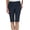 NAVY, variant on Womens Solid Color Tech Stretch Skimmer With Elastic Waistband