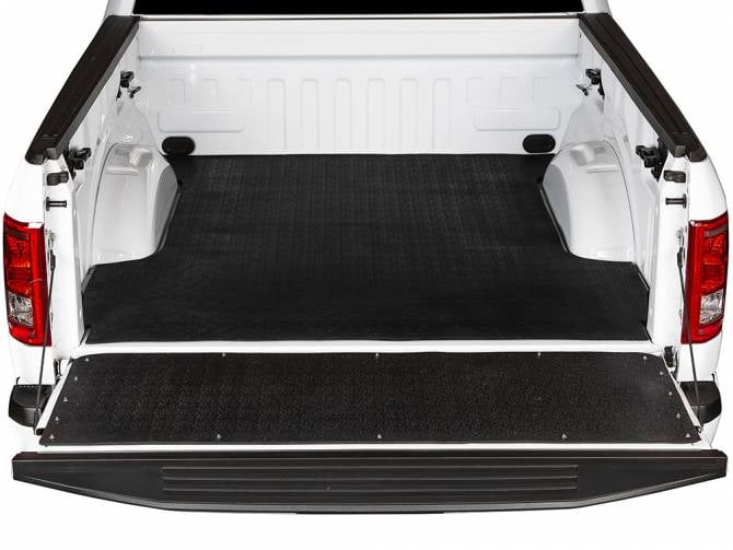 Long Bed Topline Autopart Black Rubber Horizontal Line Truck Bed Floor Mat Liner v2 For 04-14 Ford F150 8 Feet 96 