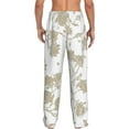 thumbnail image 3 of Balery Men'S Vintage Stylized White Color Pants,Sleepwear Pants,Pajama Pants,Pj Bottoms Drawstring And Pockets-Small, 3 of 9