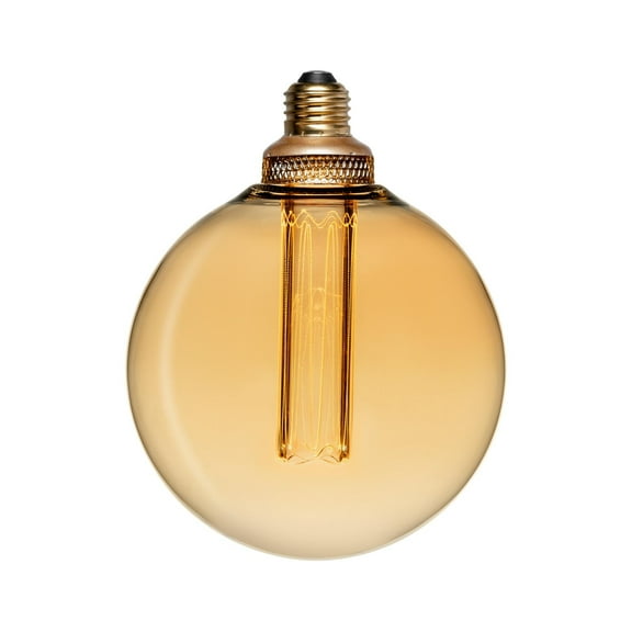 Next Glow LED Light Bulb 3.5W 2,000K Amber G40 Globe Light Bulbs, Dimmable E26 Base