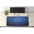 thumbnail image 2 of Blue Computer Mouse Pad, Print of Night Sky Alighted with Celebration Items, Rectangle Non-Slip Rubber Mousepad X-Large, 35" x 15" Gaming Size, Royal Blue Dark Blue, by Ambesonne, 2 of 2