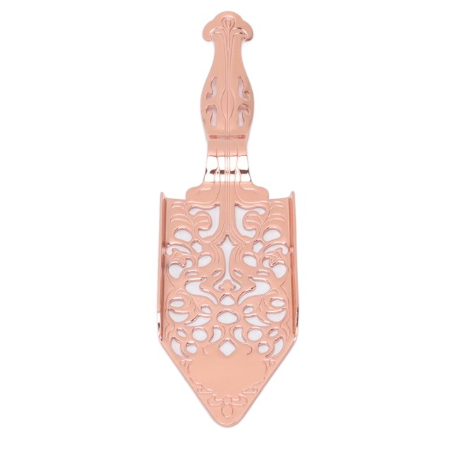 Wormwood Cocktail Spoon, Stainless Steel Specifically Designed Beautiful Absinthe Spoon Hollow Design Comfortable Weight For Home For Clubs For Bars Rose Gold