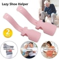 thumbnail image 3 of Tkrady 4Pcs Wear Shoe Helper Laziest Way To Wear Shoes Portable Slider Short Handled Shoe Horn Easy On Off Plastic Shoehorn, 3 of 5