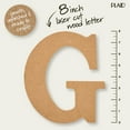 thumbnail image 4 of (3 pack) Plaid Unfinished Wood MDF 8" Letter for DIY Arts and Crafts, G, 4 of 9