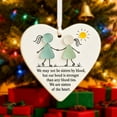 thumbnail image 5 of Heart-Shaped Sisters Ornament,We are Sisters of The Heart Friendship Ornaments, 2D Flat Acrylic Hearts Ornament for Christmas Tree, for Best Friends, 5 of 9