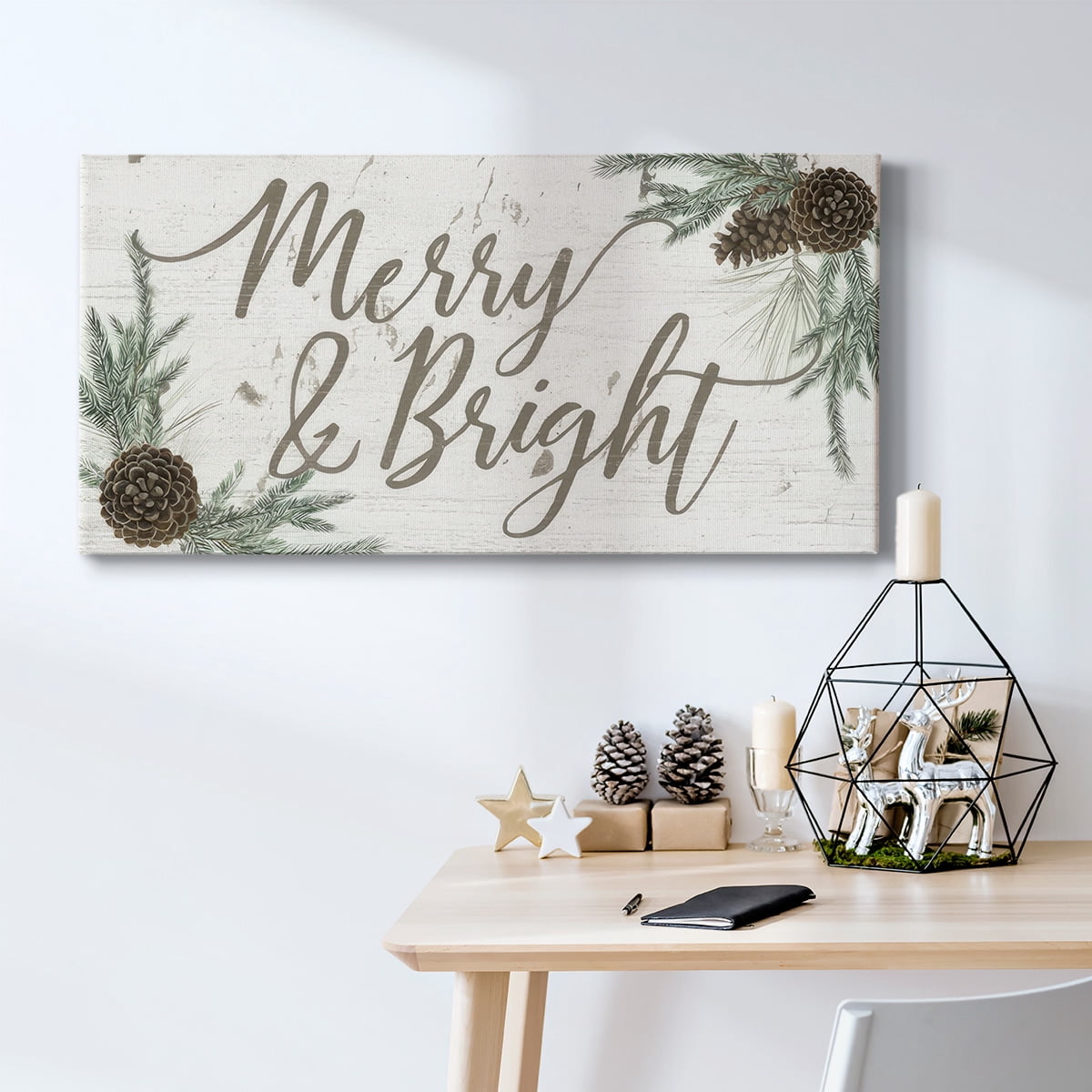 Wreath Sentiments I- Gallery Wrapped Canvas