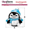 thumbnail image 3 of Accesorio pandora estilo cute XmasPenguin01 3Pzas Plata S925 Chapa Separador Fijo Pingüino Navideño Plata/Azul Caja Blan, 3 of 3