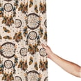 thumbnail image 3 of Shower Curtain, Retro Dreamcatcher Waterproof Fabric Plastic Shower Curtain, Drying Fast Bathroom Curtain with 9 Buttonholes, Ruffle Shower Curtain 60x72in, 3 of 8