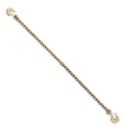 thumbnail image 1 of KFFKFF G80 Haulage Linkage Chain, 3/8" x 10.3' Towing Chain with Clevis Grasp Hooks, 7100 lbs Secure Operating Load, Robust Trailer Logging Chain for Conveyance Towing Truck Fastening Binding Gear, 1 of 9
