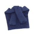 thumbnail image 2 of Chal para figura a escala 1/12, accesorio de disfraz, juguete de moda versátil, atuendo compacto. Azul oscuro, 2 of 9