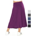 thumbnail image 3 of Stretch Is Comfort Girl's Ankle Length Skirt Purple Large, 3 of 5