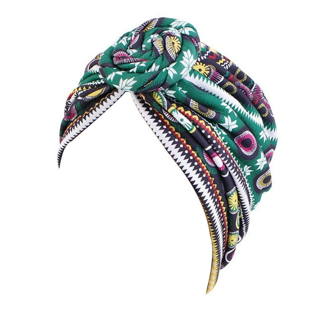 Jumpingount Envolturas para la cabeza para mujer Diseño elástico Envoltura para la cabeza Gorros con nudo en forma de V Gorro preatado Gorro para Type11 NO11