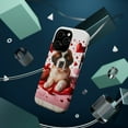 thumbnail image 3 of DistinctInk Tough Case for Apple iPhone 13 Pro MAX (6.7" Screen), Compatible with MagSafe Charging - Valentine's Day St. Bernard Puppy, 3 of 6