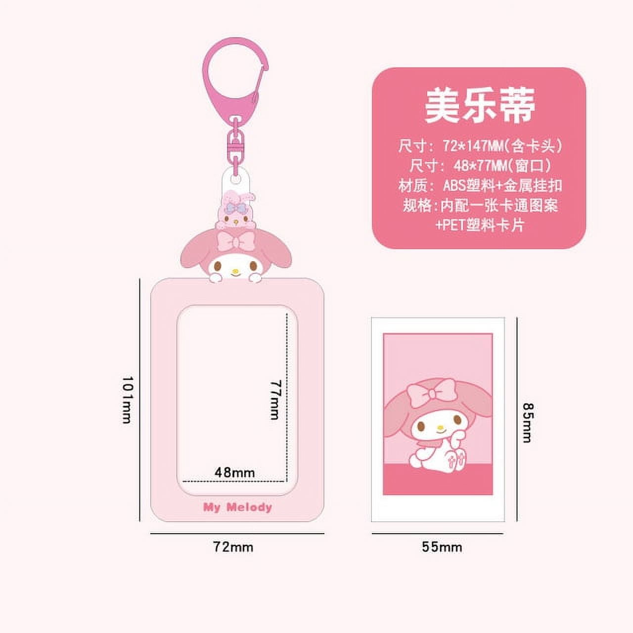 Sanrios Photocard Holder Kuromi Mymelody Hello Kitty Meal Card