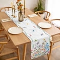 thumbnail image 3 of Table Runner 70 Inches Long for Kitchen Dining, Wildflowers Dresser Scarf Farmhouse, Dining Table Decorations for Wedding/Parties, Farmhouse Country Dragonfly Butterfly Floral 13 x 70 In, 3 of 8