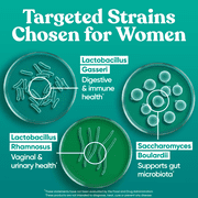 Flourish Probiotics + Prebiotics for Women – Gut and Digestion, Urinary Tract, Reduce Bloating, Vaginal Health – 18 Clinically Proven Strains, 14 Billion CFU – 30 Shelf-Stable Mini Vegan Capsules